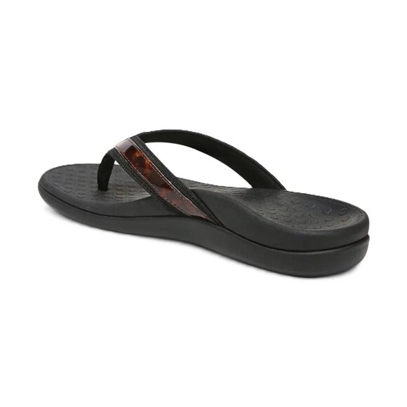 Vionic   Women's   Tide   II   Toe   Post   Black   /   Tortoise   Sandals - Picture 5 of 6